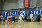 VB vs USCGA  Wheaton College Women's Volleyball vs U.S. Coast Guard Academy. - Photo by Keith Nordstrom : Wheaton, Volleyball